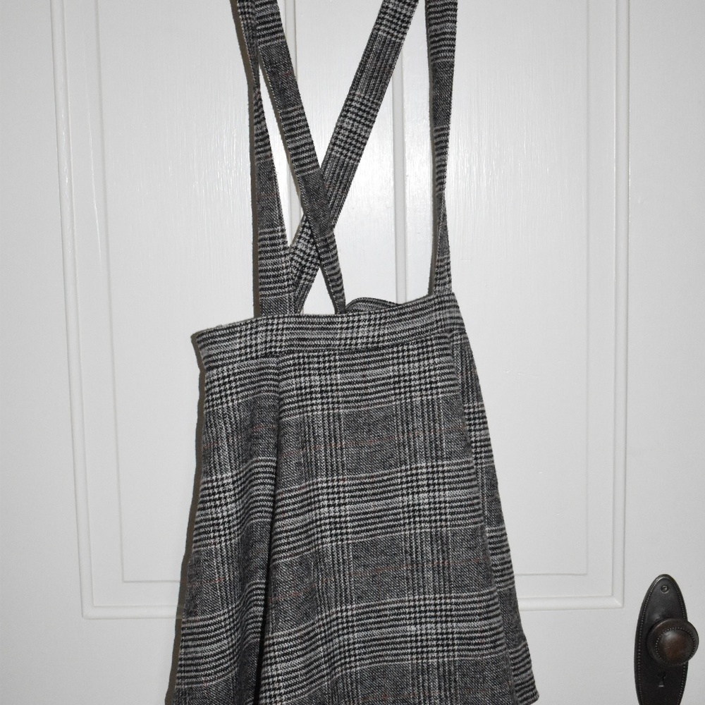 Tartan Print Suspender Dress